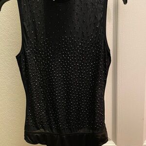 Windsor Black Studded Tank Top